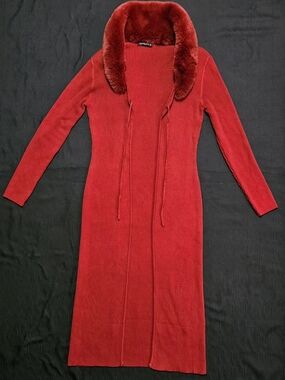 Emerson Lang Long Knit Cardigan Coat Size L